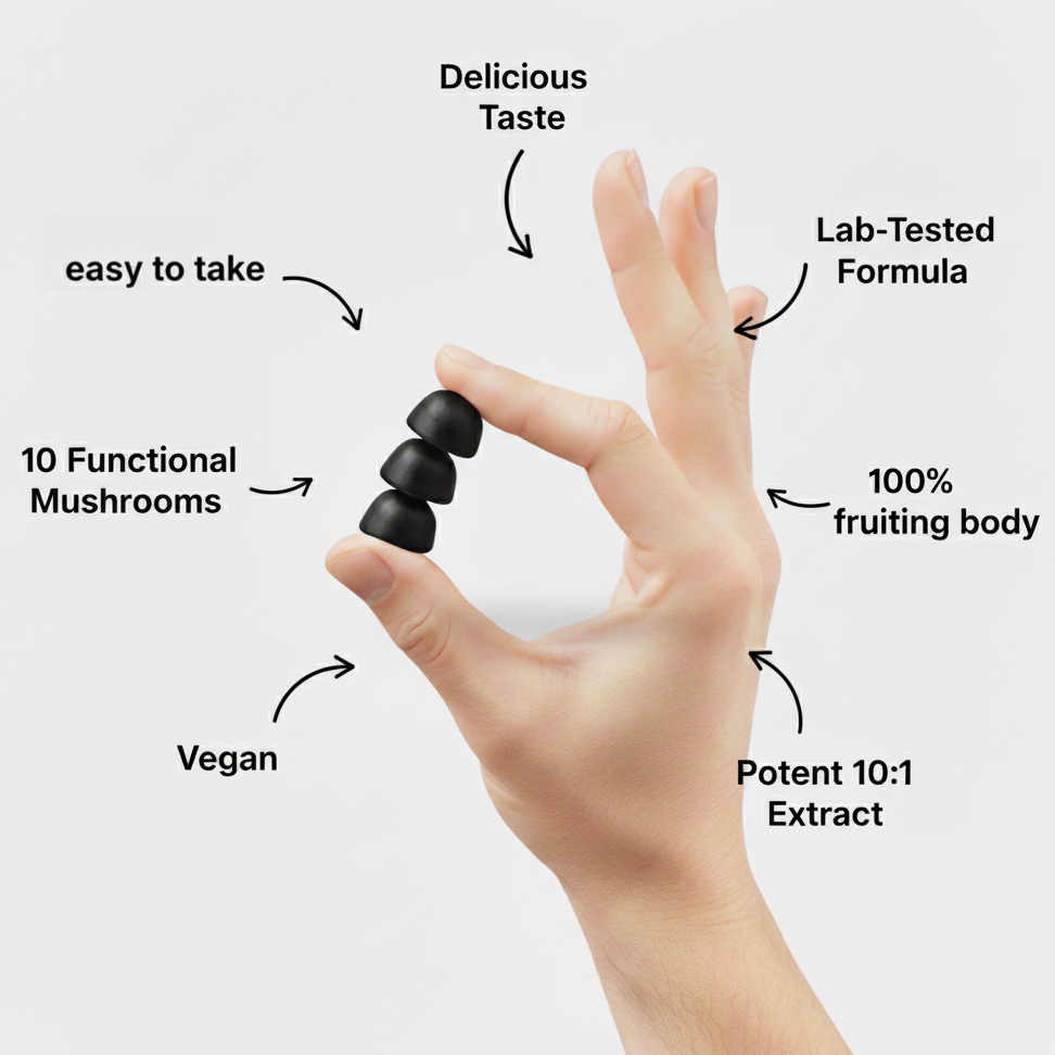 SUPER+ Brain Boost Mushroom Gummies